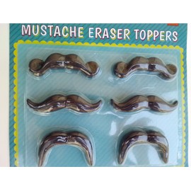Mustache Eraser Toppers