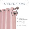 Elrene Home Fashions Aurora Pink Faux Silk Window Curtain with