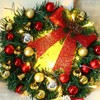 Xmas Wreath with 20 LED Lights and Bells Christmas Garland