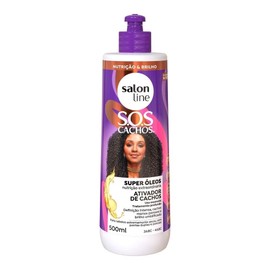 Salon Line Salon Line - Linha SOS Cachos (Super Oleos) - Ativador de Cachos 500 Ml - (SOS Curls (Super Oils) - Curl Activator 16.90 Fl Oz)