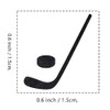 Hockey Rubber Stamp, 3/5 Inch Small Mini Sport Stamp for
