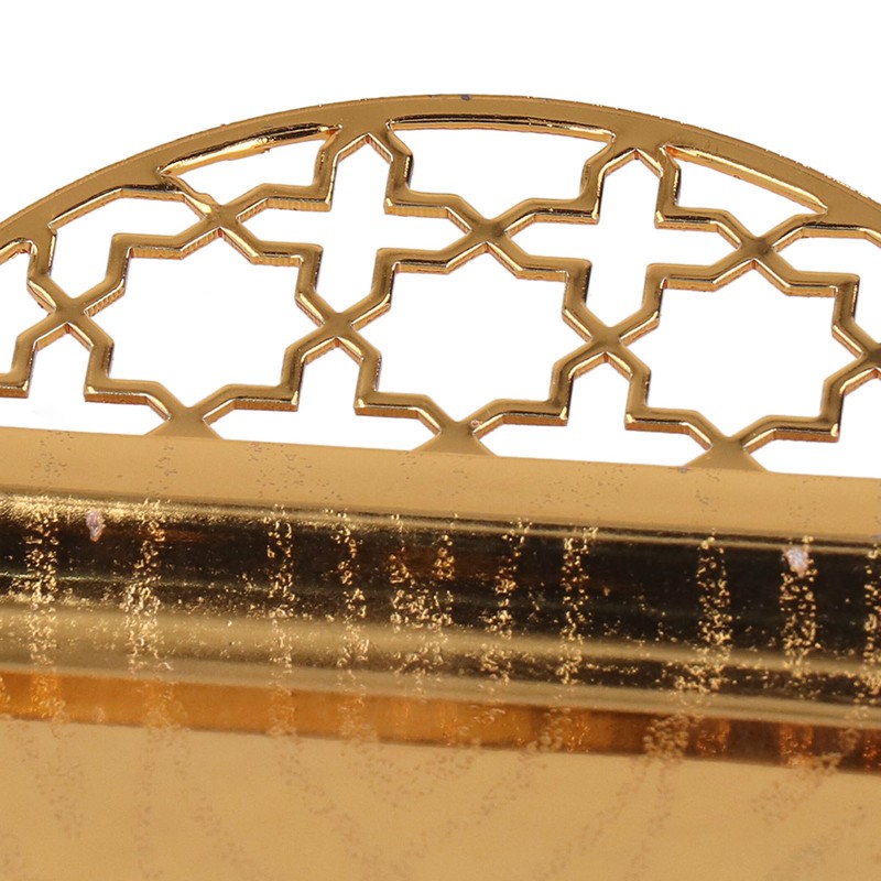 Serving Tray Gold Retro Light Luxury Oblong Water Cup Tea