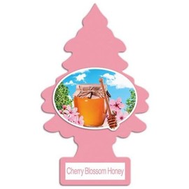 Little Trees Cardboard Hanging Car, Home & Office Air Freshener, Cherry Blossom Honey
