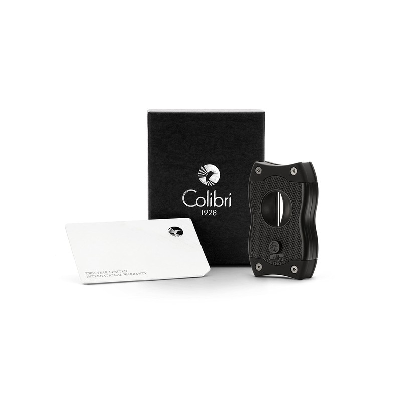 Colibri SV-Cut Zigarrenschneider | Schwarz | 2-In-1 S und V