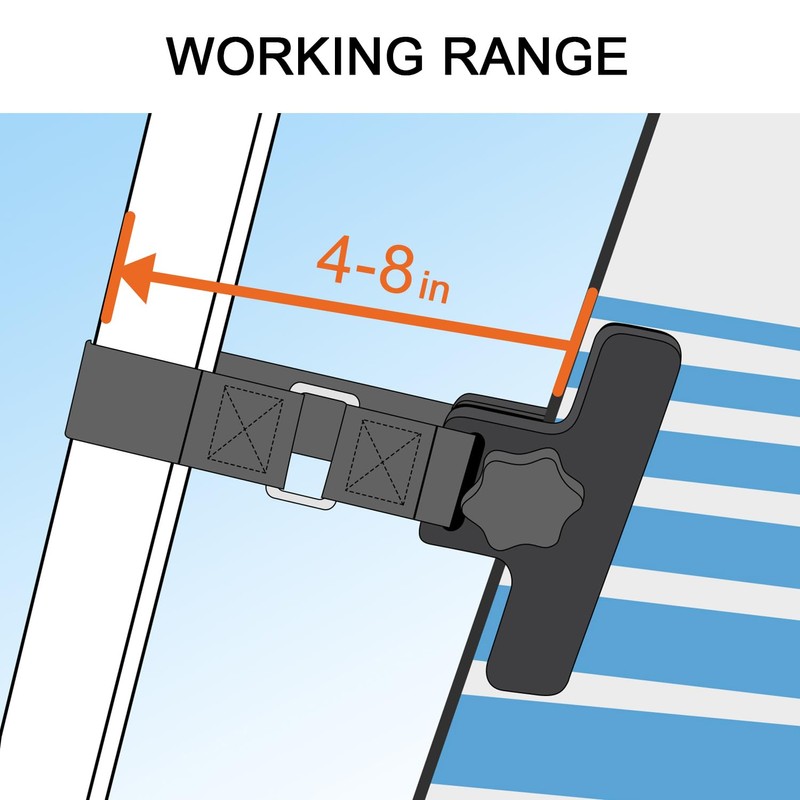 scottchen PRO RV Awning Clamps 6-1/4'' RV Awning de-Flapper for