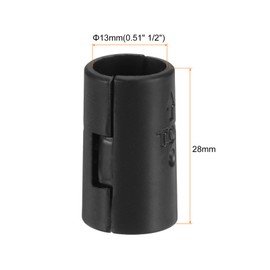 sourcing map 6 Pairs Wire Shelf Clips 1/2"(13mm) ABS Plastic Shelf Lock Clips for Wire Shelving Shelf Lock Clips Replacements Accessories Parts Post Shelving