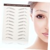 Housoutil 12pcs Imitation Eyebrow Stickers for Easy Application Natural-looking Temporary