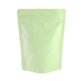 Green Stand Up Pouch with Clear Window Aluminum Zipper Seal Lock Heat Sealable Food, Pet Treat, Beauty Smell Proof Storage Bags for Small Business, Pop Up Shop (50, 6.30 inch x 9.06 inch)