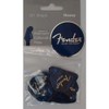 Fender Premium Celluloid 351 Shape Picks, Heavy, Blue Moto, 12-Pack