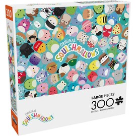 Buffalo Games - Squish Mallow - Squishmallow Friends - 300 Piece Jigsaw Puzzle for Adults Challenging Puzzle Perfect for Game Nights - Finished Size is 21.25 x 15.00