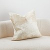 THE-TINOART Throw Pillow Covers Accent White Gold Cushion Cover Luxury