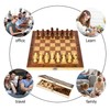 YongHang Wooden Chess Game 3 in 1 Portable Foldable Chess