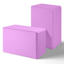 Bloques de yoga 2024, paquete de 2 unidades, bloque de yoga de espuma EVA, sin látex, bloques de ejercicio antideslizantes, accesorios de yoga para pilates, meditación, equilibrio, estiramiento y