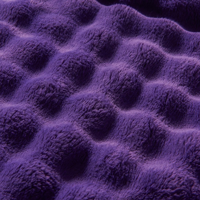 NEWCOSPLAY Queen Blanket for Couch Purple Super Soft Flannel Fleece