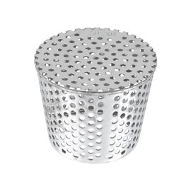 PVC Termination Cap Mesh Screen Vent Cover for 3.64"-4.32" Inner Diameter Round Furnace, 304 Stainless Steel Roof Vent Cap for Conical Exhaust Pipe (110mm×90mm×901mm/4.33"×3.54"×3.54")