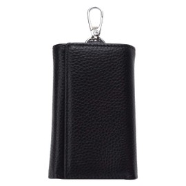 KOYOKOMA Key Case, Men's, Women's, Coin Purse, 6 Tiers, Bills, Coin Slots, Nascan Cards, Wallet, Keys, Black