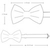 Branduce Lavender Bow Tie for Men Pre-tied Adjustable Silk Blend