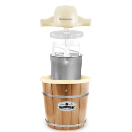 Elite Gourmet Maxi-Matic EIM-924L 4 quart Old Fashioned Electric Ice Cream Maker, Pine Bucket
