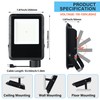 Simple Deluxe 2 Pack 100W Flood Lights Outdoor, 10000LM Daylight