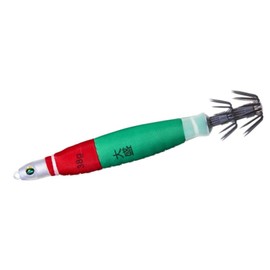 Daiwa Emeraldas Squid Metal Sutte Lure, 2 oz (56 g), Large Size, Red and Green