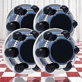 Brighter Design Set of 4 Chrome Center Caps for Chevy Silverado 1500 1999-2018