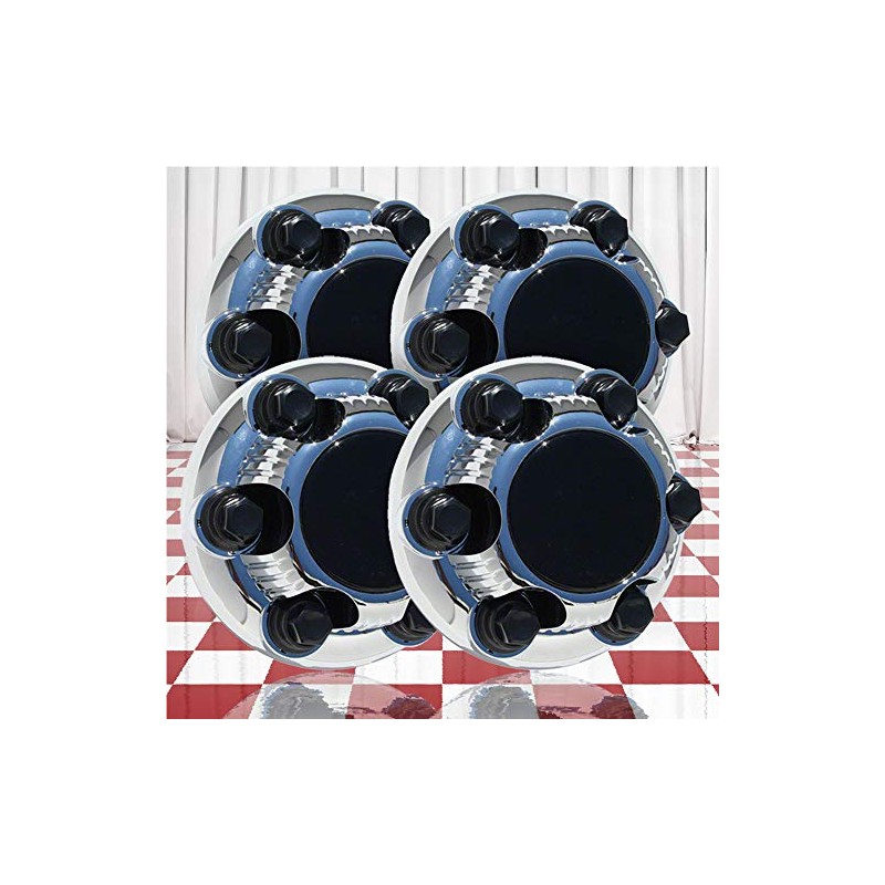 Brighter Design Set of 4 Chrome Center Caps for Chevy