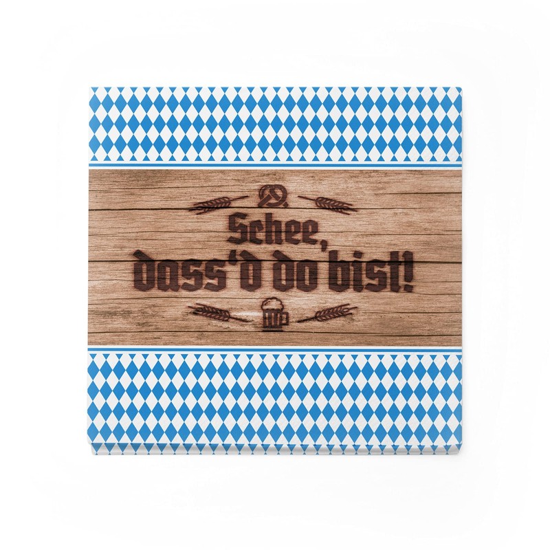 itenga Napkins Bavarian Blue White Schee Dass'd Do Bist/An Guadn