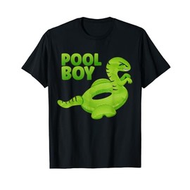 Pool Boy Dinosaur Floating Ring for Kids Funny Swimming Pool T-Shirt