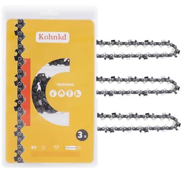 Kohnkd 3 Pack 20 Inch Chainsaw Chain 3/8" 050" 70 Drive Links fit for Poulan Pro PR5020 PP5020AV, for Echo CS-590 CS-600, for Jonsered 2063, for Makita DCS510, KP-D70 72YL70X3 72LPX70CQ