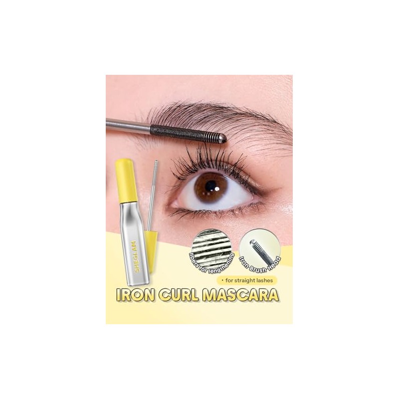 SHEGLAM Lashlighter Iron Curl Mascara Straight Lashes Long-lasting Lengthening Waterproof