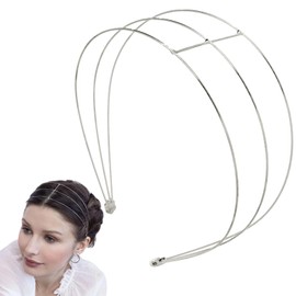Headbands for Girls - Multilayer Metal Thin Headband Women's Elegant Hair Band for Women Hair Accessories Silver 4013