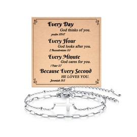 Tarsus Christian Gifts for Women Cross Bracelet for Women, Religious Gifts for Women Faith Catholic Gifts for Women Jewelry