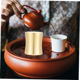 Sosoport Mini Brass Powder Canister with Airtight Lid Portable Small Storage Tank for Incense Tea Ointment and Desktop Decor Dustproof and Moisture Resistant Container for Long Term Use