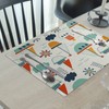 Platzset Kinder 30X40, Tiere Tischset Abwaschbar 4er Set Seedampfer Baumwolle