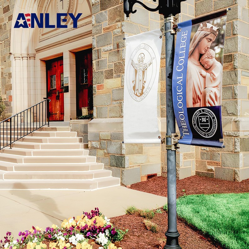 Anley Street Light Pole Banner Mounting Bracket Kit for 30"