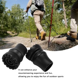 4Pcs Cane Tips, BetterJonny Non Slip All Terrain Crutch Tips, Walking Cane Accessories, Rubber Replacement Cane Tips for Canes