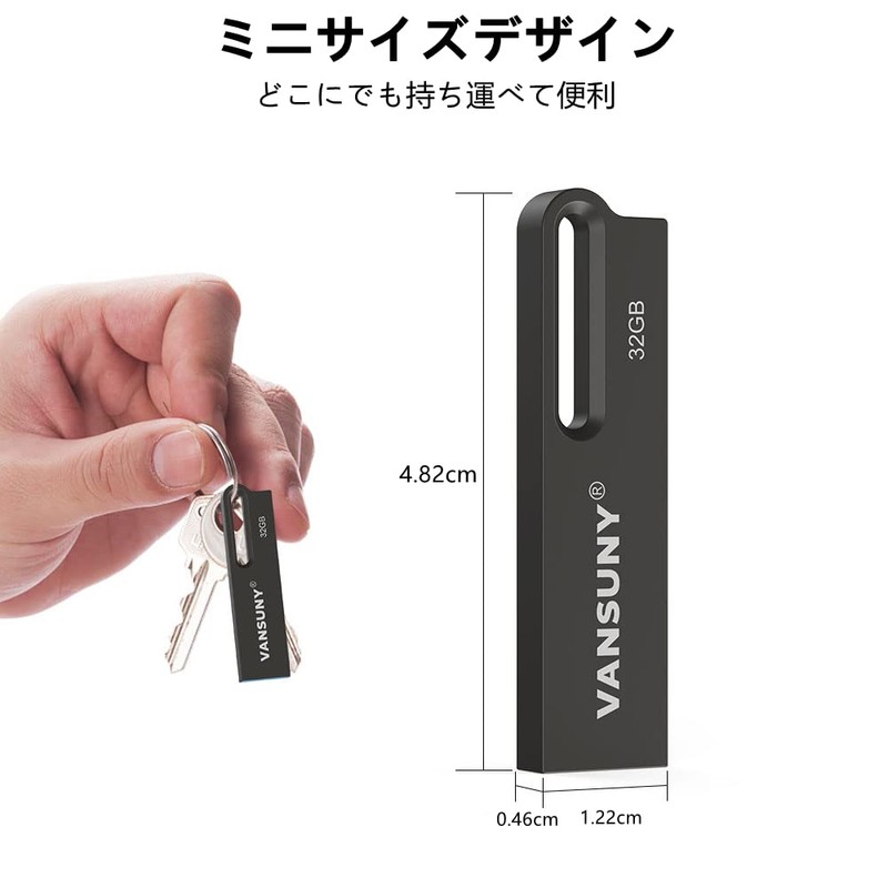 Vansuny USB Memory 128GB USB 3.2 Gen1 150MB/s Max Read