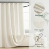 VOILYBIRD Natural Linen Shower Curtain, Farmhouse Bath Decor Slub Texture