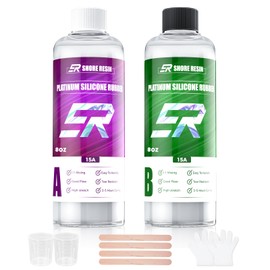 Silicone Mold Making Kit 16 oz Platinum Silicone Rubber 15A Liquid Silicone Mixing Ratio 1:1 for Casting Resin Molds and DIY Jewelry Molds