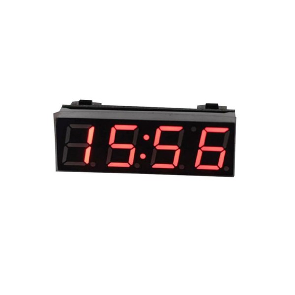 SEIWEI 1 Piece LCD Digital Clock, 0.56 Inch Portable Small
