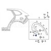 Rexka 20pcs Rocker Panel Molding Clip for Mazda KD53-51-833 CX-3,