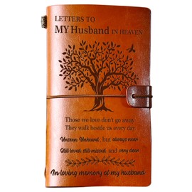 BeauGift Memorial Gifts for Loss of Husband, Refillable Travel Photo Diary Journal Bereavement Gift, Letters to My Husband in Heaven Those We Love Don't Go Away Sympathy Gifts for Loss of Husband