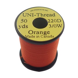 teximuko (Tiemco) Uni 3/0 50yds. yunisureddo Orange
