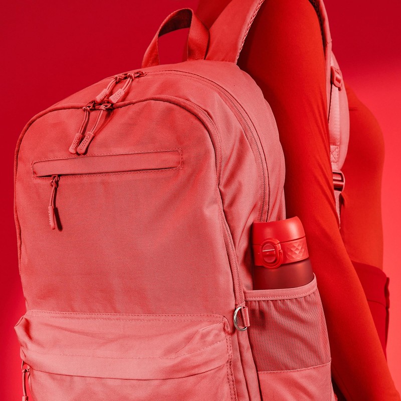 ion8 Leak-Proof Slim Water Bottle, BPA-Free, Red, 500 ml