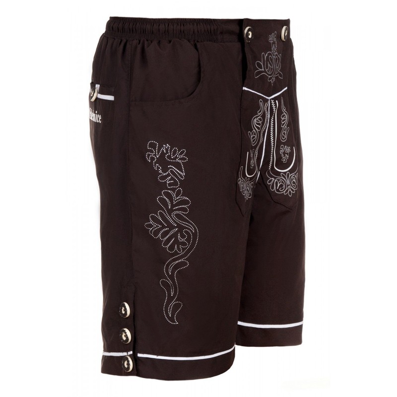 Traditional Swim Shorts Swimming Trunks in Lederhosen Style - 3xl