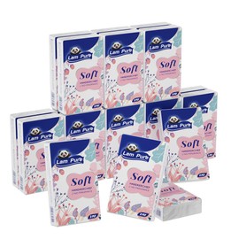 Lam Pure 3-Ply Ultra Care Pocket Tissues 30 Packs of 10 tissues travel size