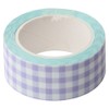 Yunineem AJUN-126 Craft Cloth Tape, Checkered Purple, 0.6 inch (15