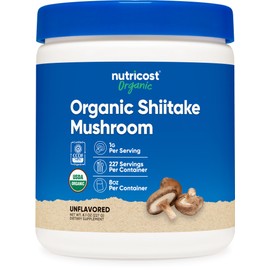 Nutricost Nutricost Organic Shiitake Mushroom Powder 8oz - 100% Organic Certified, Gluten Free, Non-GMO