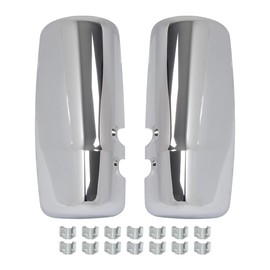 CPOWACE Door Mirror Covers Left Driver Side&Right Passenger Side for Kenworth T680 T880 (Chrome)