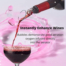 Trovety Aerators For Wine – 2-in-1 Diffuser Oxygenator and Pouring Dispenser for Enhanced Smoother Flavors of Red Wines – Silicone Aeration Breather (2 Pack Wine Aerator Pourer)